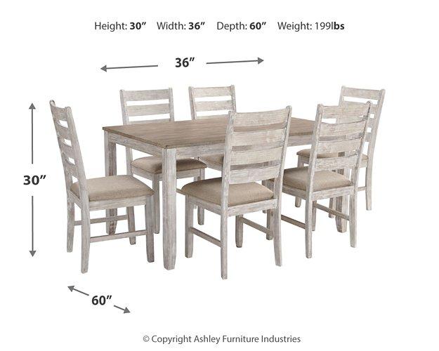 Skempton Dining Table and Chairs (Set of 7) Dining Table Ashley Furniture