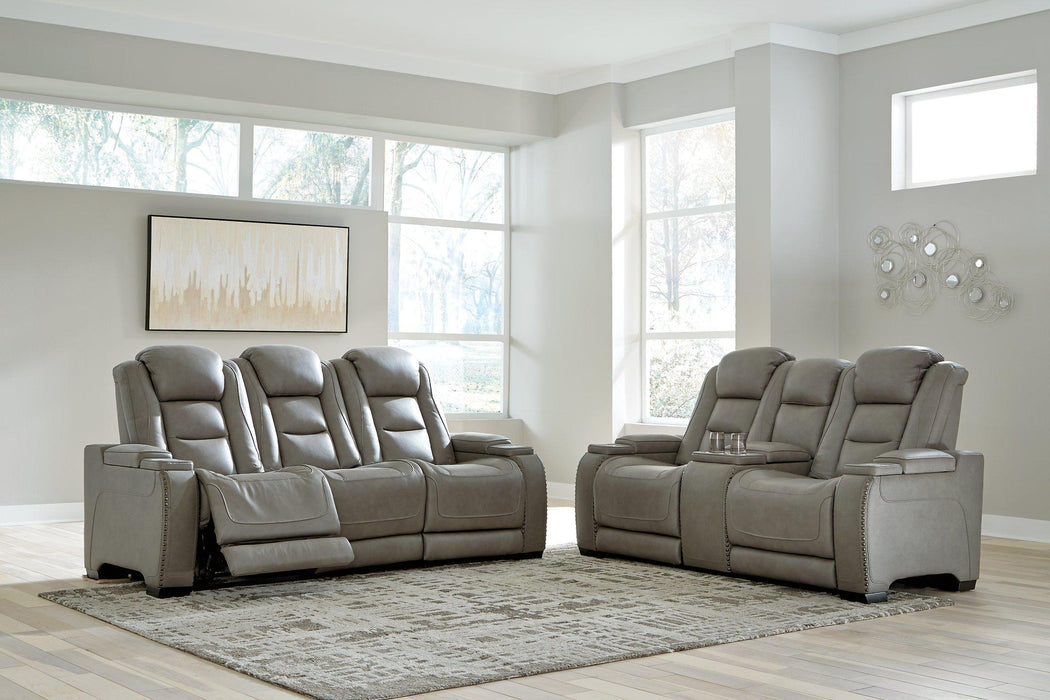 The Man-Den Living Room Set Living Room Set Ashley Furniture