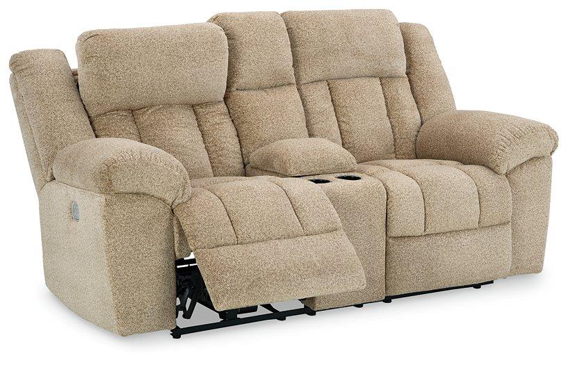 Tip-Off Power Reclining Loveseat Loveseat Ashley Furniture