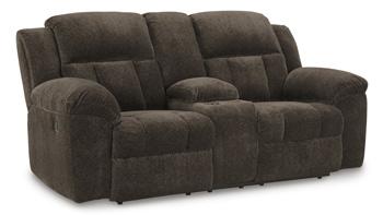 Frohn Reclining Loveseat with Console Loveseat Ashley Furniture