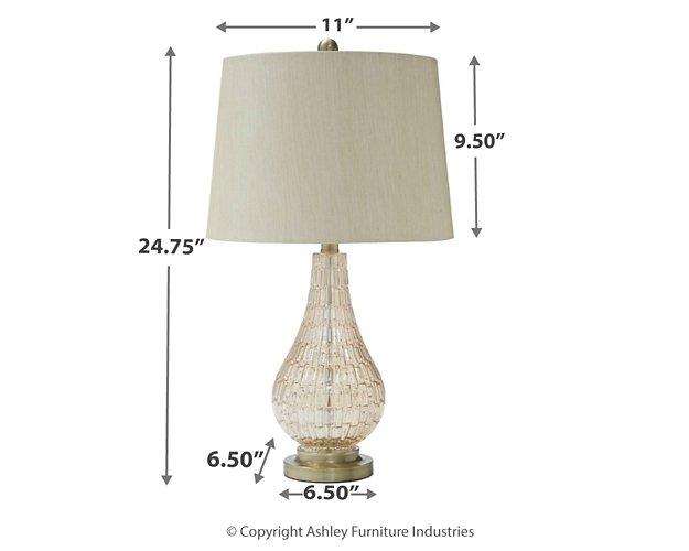 Latoya Lamp Set Table Lamp Set Ashley Furniture