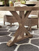 Beachcroft Dining Table with Umbrella Option Outdoor Dining Table Ashley Furniture