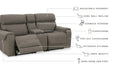 Starbot 3-Piece Power Reclining Loveseat with Console Loveseat Ashley Furniture