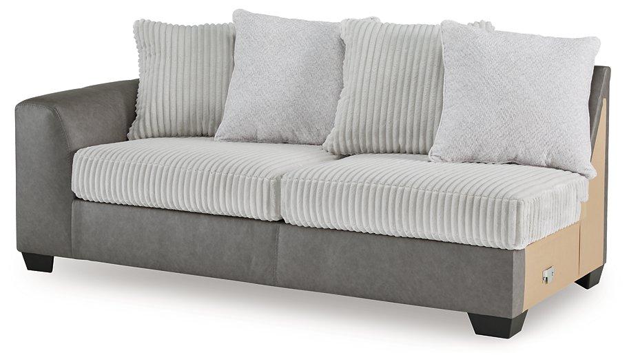 Clairette Court Sectional with Chaise Sectional Ashley Furniture