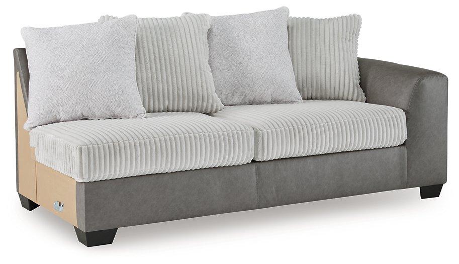 Clairette Court Sectional with Chaise Sectional Ashley Furniture