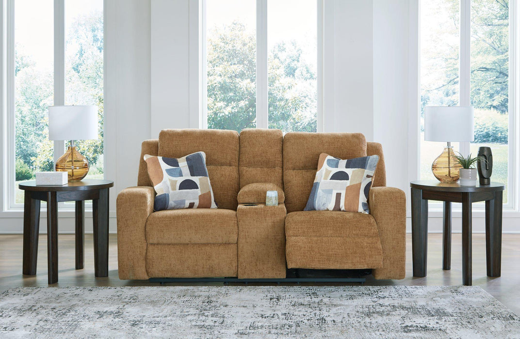 Kanlow Reclining Loveseat with Console Loveseat Ashley Furniture