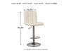 Bellatier Adjustable Height Bar Stool Barstool Ashley Furniture