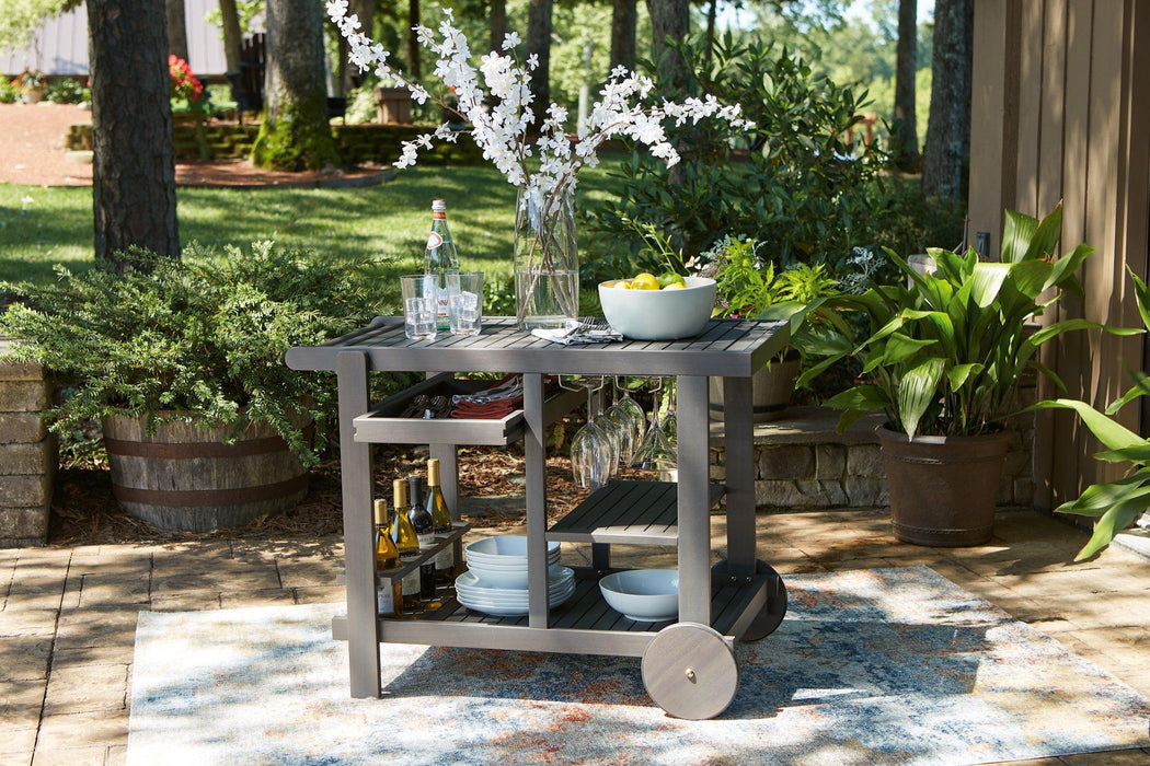 Kailani Serving Cart Outdoor Serving Cart Ashley Furniture