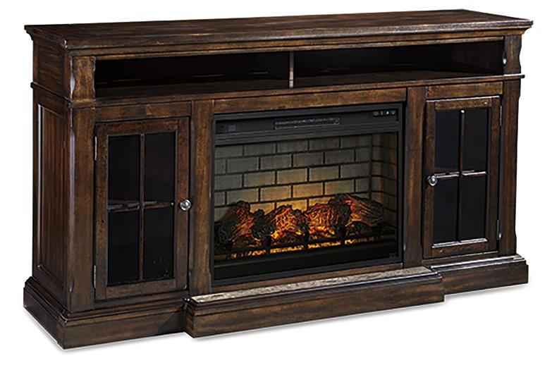 Roddinton 72" TV Stand with Electric Fireplace TV Stand Ashley Furniture