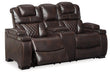 Warnerton Power Reclining Loveseat with Console Loveseat Ashley Furniture