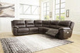 Dunleith Power Reclining Sectional Sectional Ashley Furniture