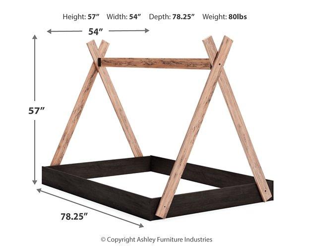 Piperton Youth Tent Complete Bed in Box Youth Bed Ashley Furniture