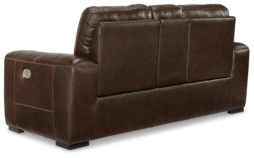 Alessandro Power Reclining Loveseat with Console Loveseat Ashley Furniture