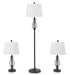 Brycestone Floor Lamp with 2 Table Lamps Table Lamp Ashley Furniture