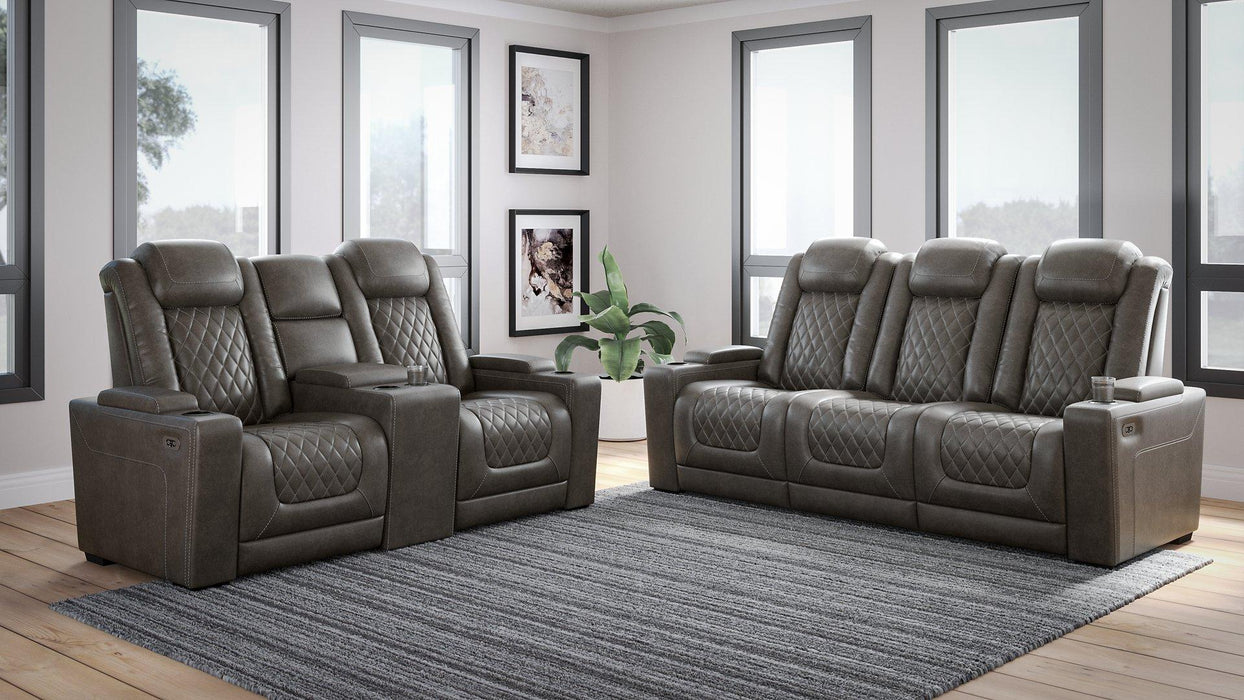 HyllMont Power Reclining Living Room Set Living Room Set Ashley Furniture