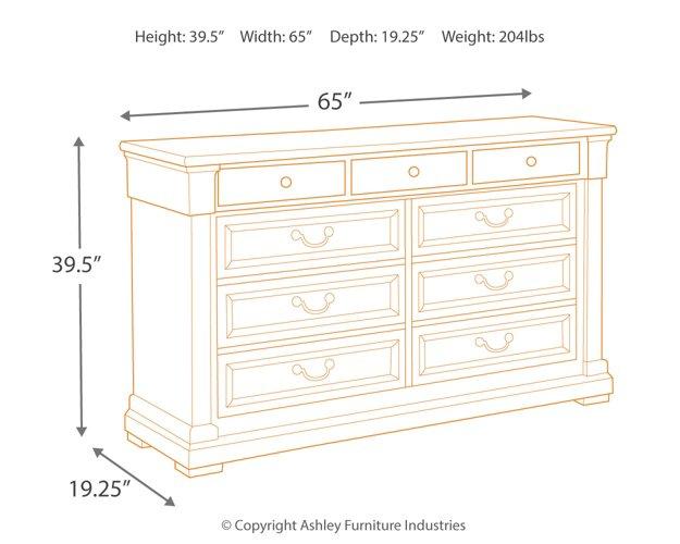 Bolanburg Dresser and Mirror Dresser & Mirror Ashley Furniture