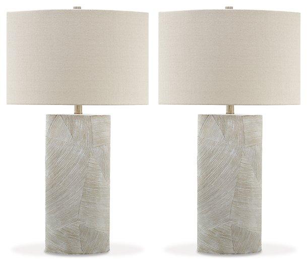 Bradard Lamp Set Table Lamp Set Ashley Furniture