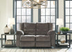 Tulen Reclining Loveseat Loveseat Ashley Furniture