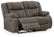 First Base Reclining Loveseat Loveseat Ashley Furniture