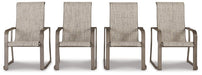 Beach Front Sling Arm Chair (Set of 4) Outdoor Dining Chair Ashley Furniture