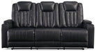 Center Point Reclining Sofa with Drop Down Table Sofa Ashley Furniture