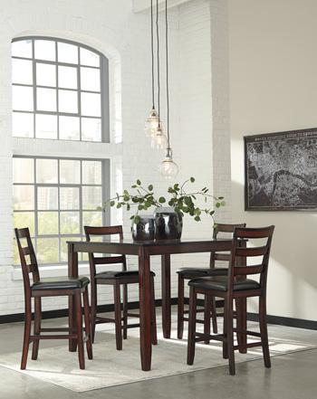 Coviar Counter Height Dining Table and Bar Stools (Set of 5) Counter Height Table Ashley Furniture