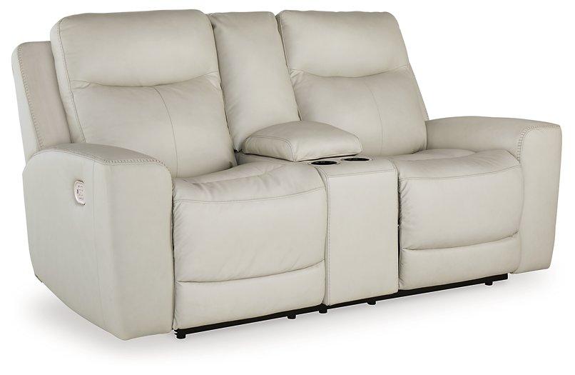 Mindanao Power Reclining Loveseat with Console Loveseat Ashley Furniture