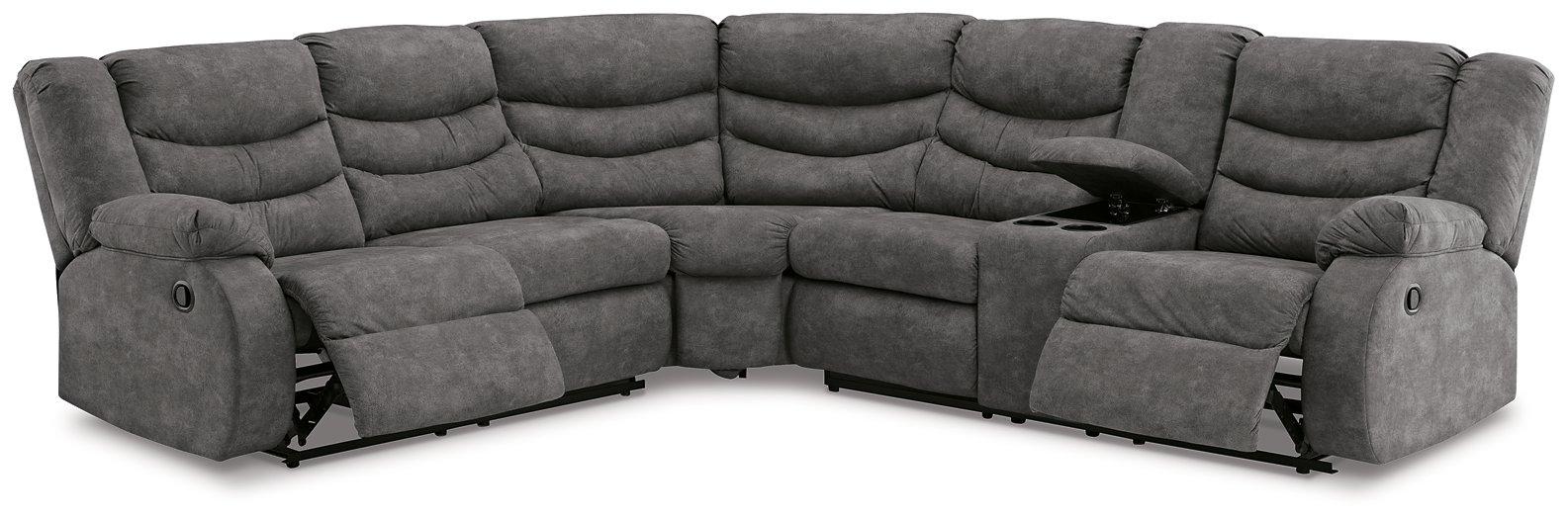 Partymate 2-Piece Reclining Sectional Sectional Ashley Furniture