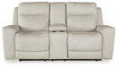 Mindanao Power Reclining Loveseat with Console Loveseat Ashley Furniture