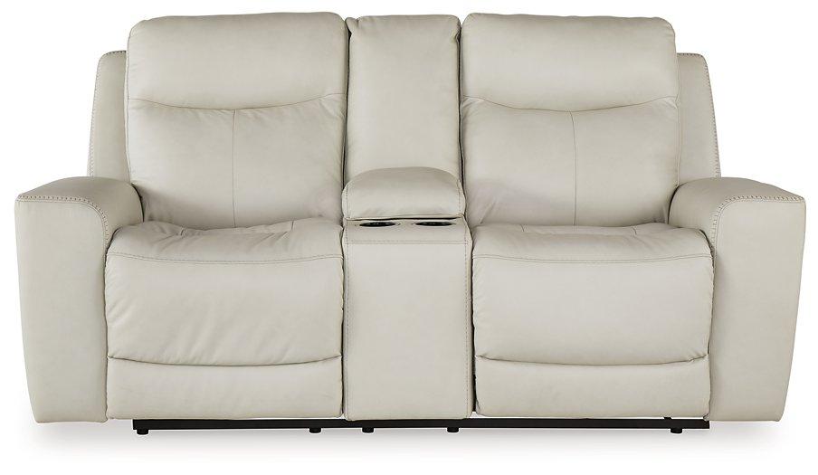 Mindanao Power Reclining Loveseat with Console Loveseat Ashley Furniture