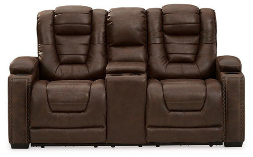 Owner's Box Power Reclining Loveseat with Console Loveseat Ashley Furniture