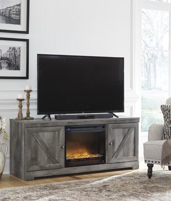 Wynnlow 63" TV Stand with Electric Fireplace TV Stand Ashley Furniture