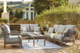 Visola Outdoor Sofa and Loveseat Set Outdoor Table Set Ashley Furniture