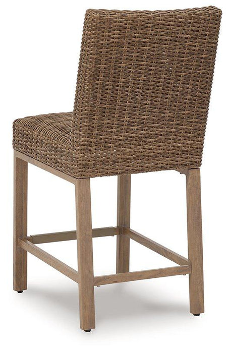 Walton Bridge Outdoor Bar Stool (Set of 2) Outdoor Barstool Ashley Furniture