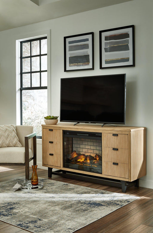 Freslowe TV Stand with Electric Fireplace TV Stand Ashley Furniture