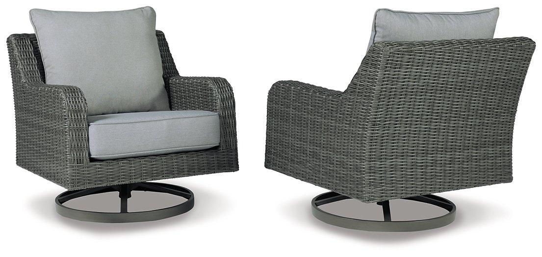 Elite Park Outdoor Swivel Lounge with Cushion Outdoor Seating Ashley Furniture