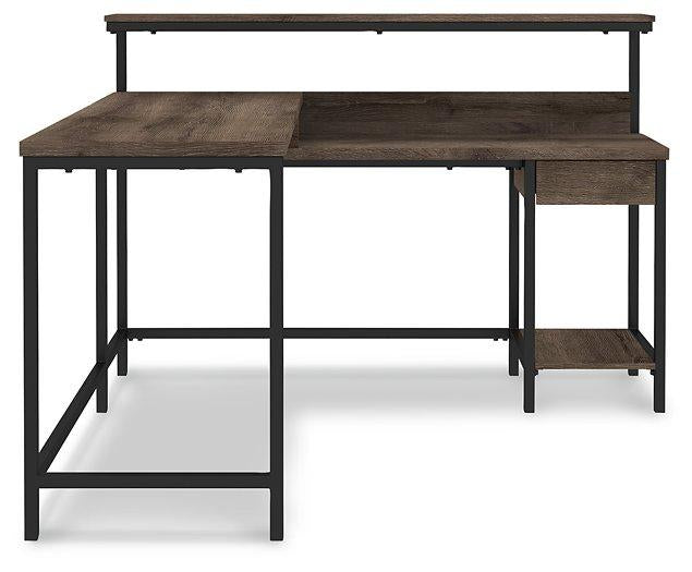 Arlenbry Home Office L-Desk with Storage Desk Ashley Furniture