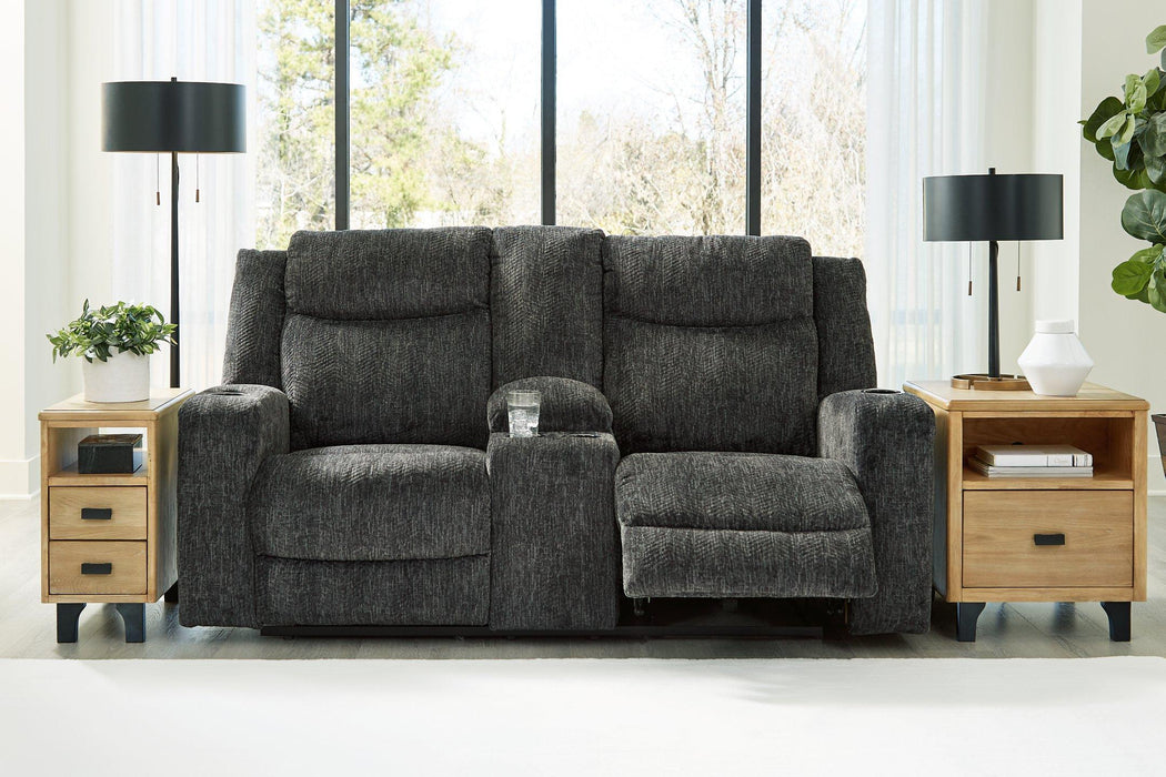 Martinglenn Reclining Loveseat with Console Loveseat Ashley Furniture