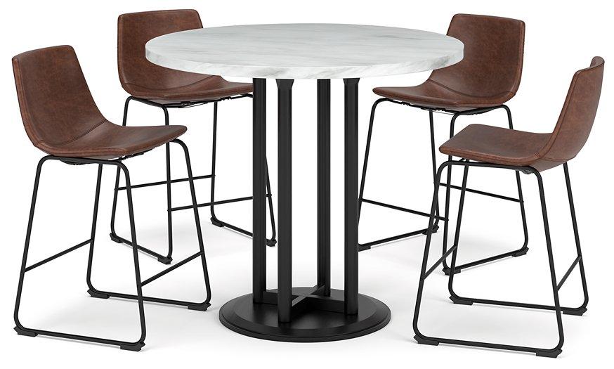 Centiar Counter Height Dining Set Barstool Set Ashley Furniture