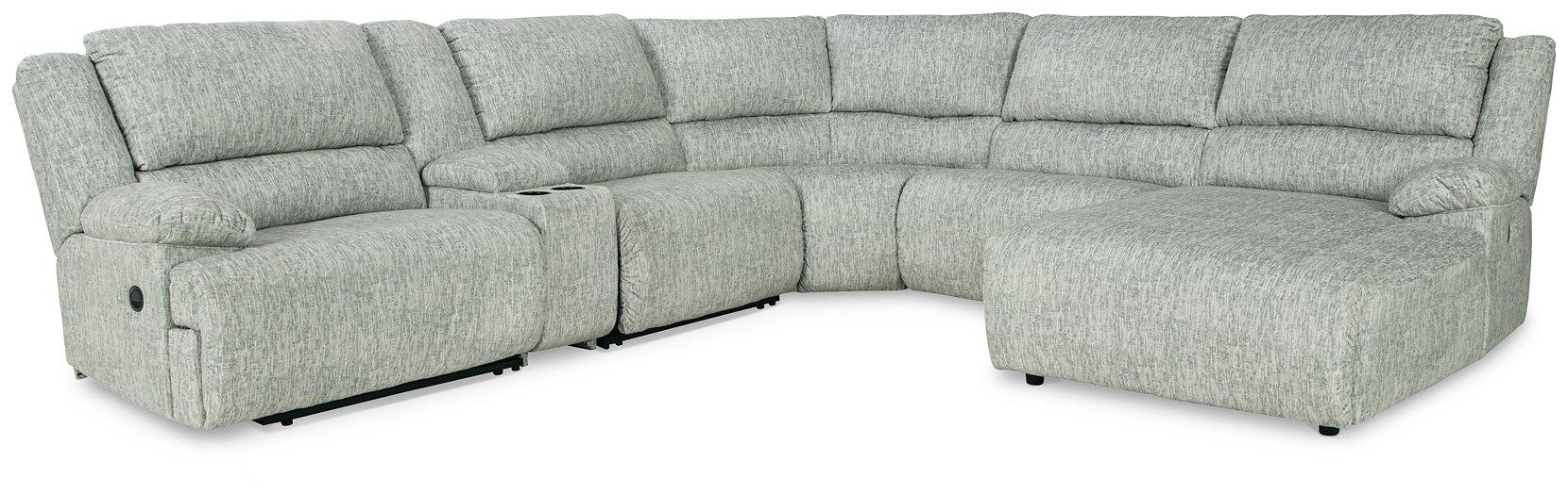 McClelland Reclining Sectional with Chaise Sectional Ashley Furniture