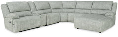 McClelland Reclining Sectional with Chaise Sectional Ashley Furniture