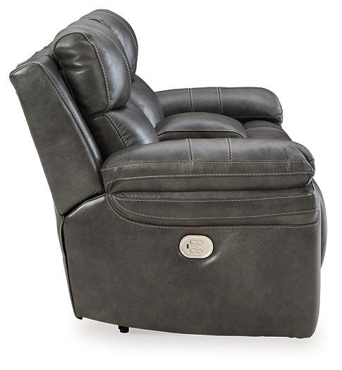 Edmar Power Reclining Loveseat with Console Loveseat Ashley Furniture