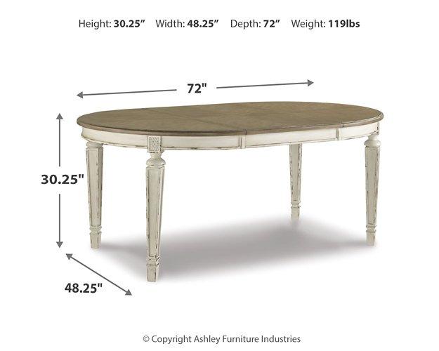 Realyn Dining Extension Table Dining Table Ashley Furniture