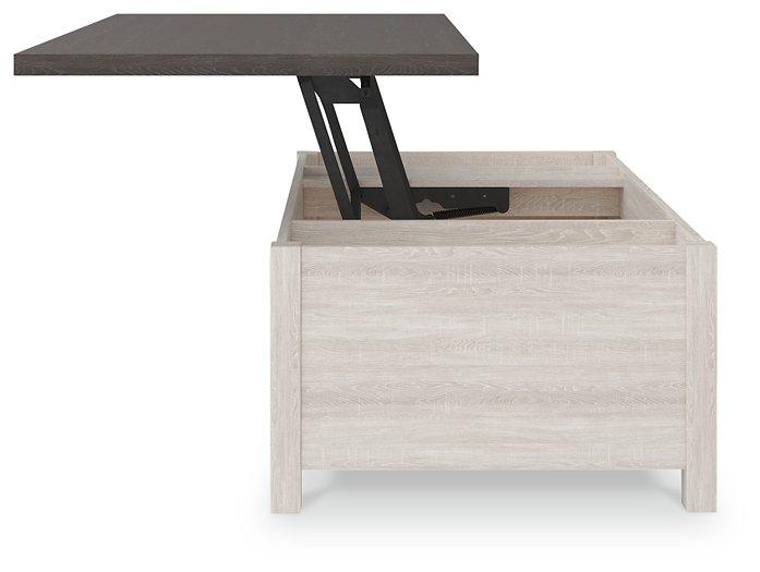 Dorrinson Coffee Table with Lift Top Cocktail Table Lift Ashley Furniture