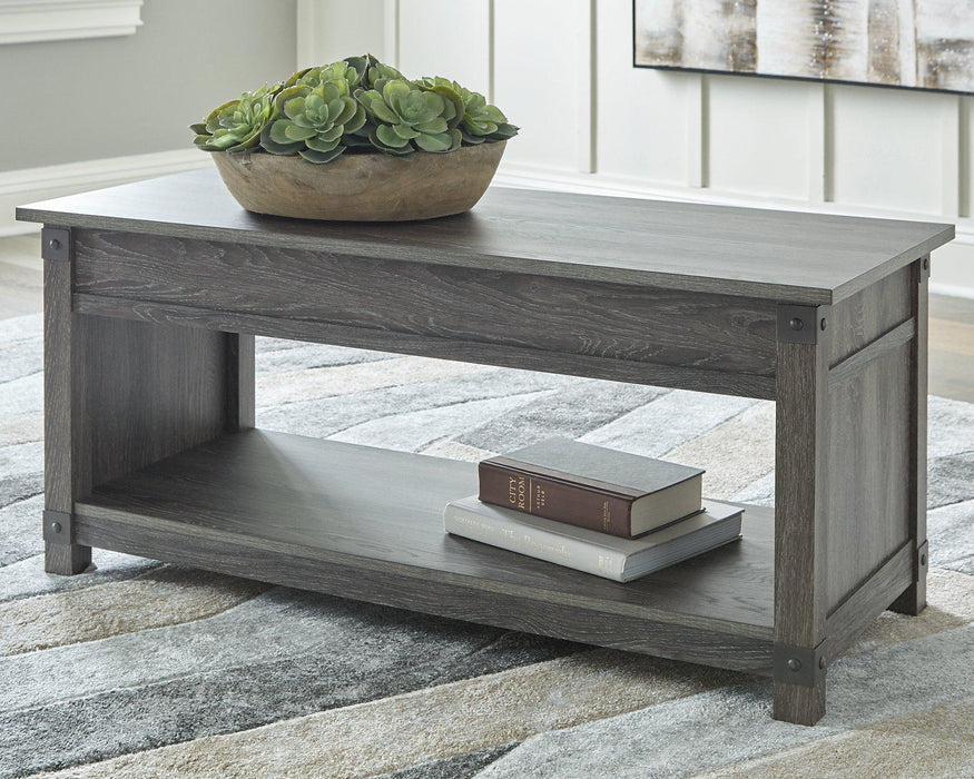 Freedan Lift-Top Coffee Table Cocktail Table Lift Ashley Furniture