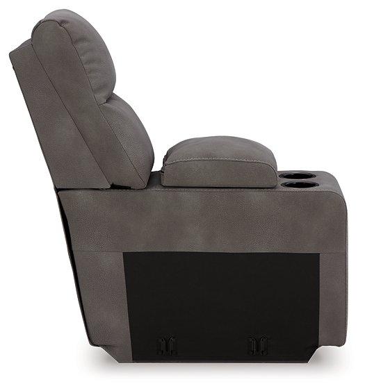 Next-Gen DuraPella Power Reclining Sectional Loveseat with Console Sectional Ashley Furniture