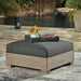 Citrine Park Outdoor Ottoman with Cushion Outdoor Ottoman Ashley Furniture