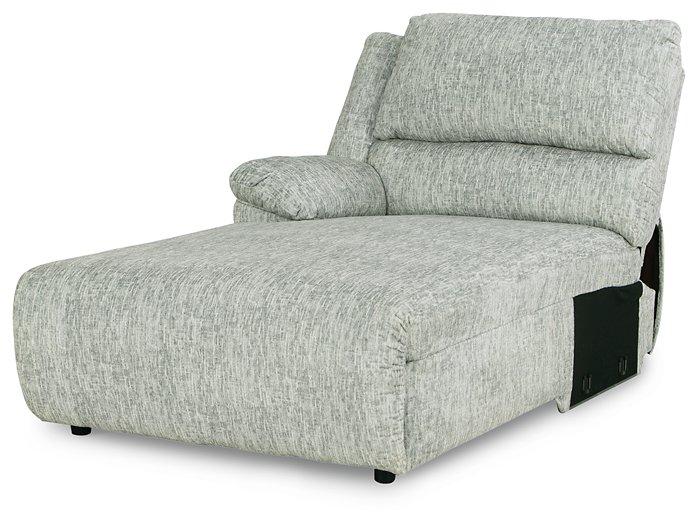 McClelland Reclining Sectional with Chaise Sectional Ashley Furniture