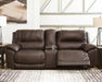 Dunleith 3-Piece Power Reclining Loveseat with Console Sectional Ashley Furniture