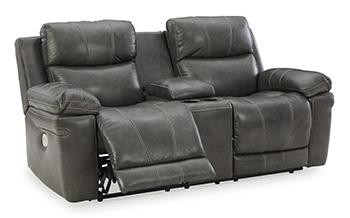 Edmar Power Reclining Loveseat with Console Loveseat Ashley Furniture